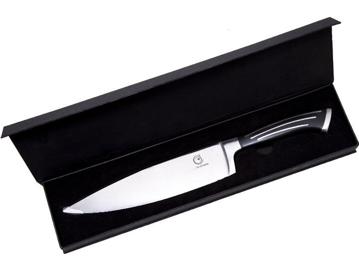 Coolinaria 8-Inch Stainless Steel Kitchen Knife + Free Storage/Gift Case