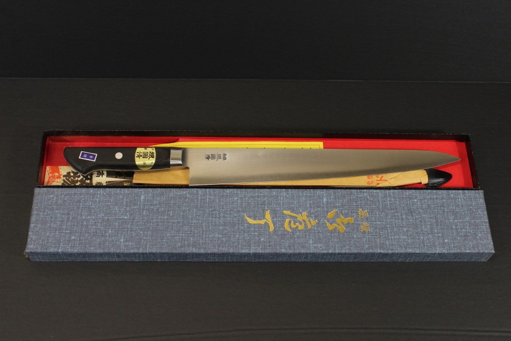Japanese Kitchen Chef Knife Honyaki Katana Method GYUTO 11″ 27cm Blade #3 SHARP