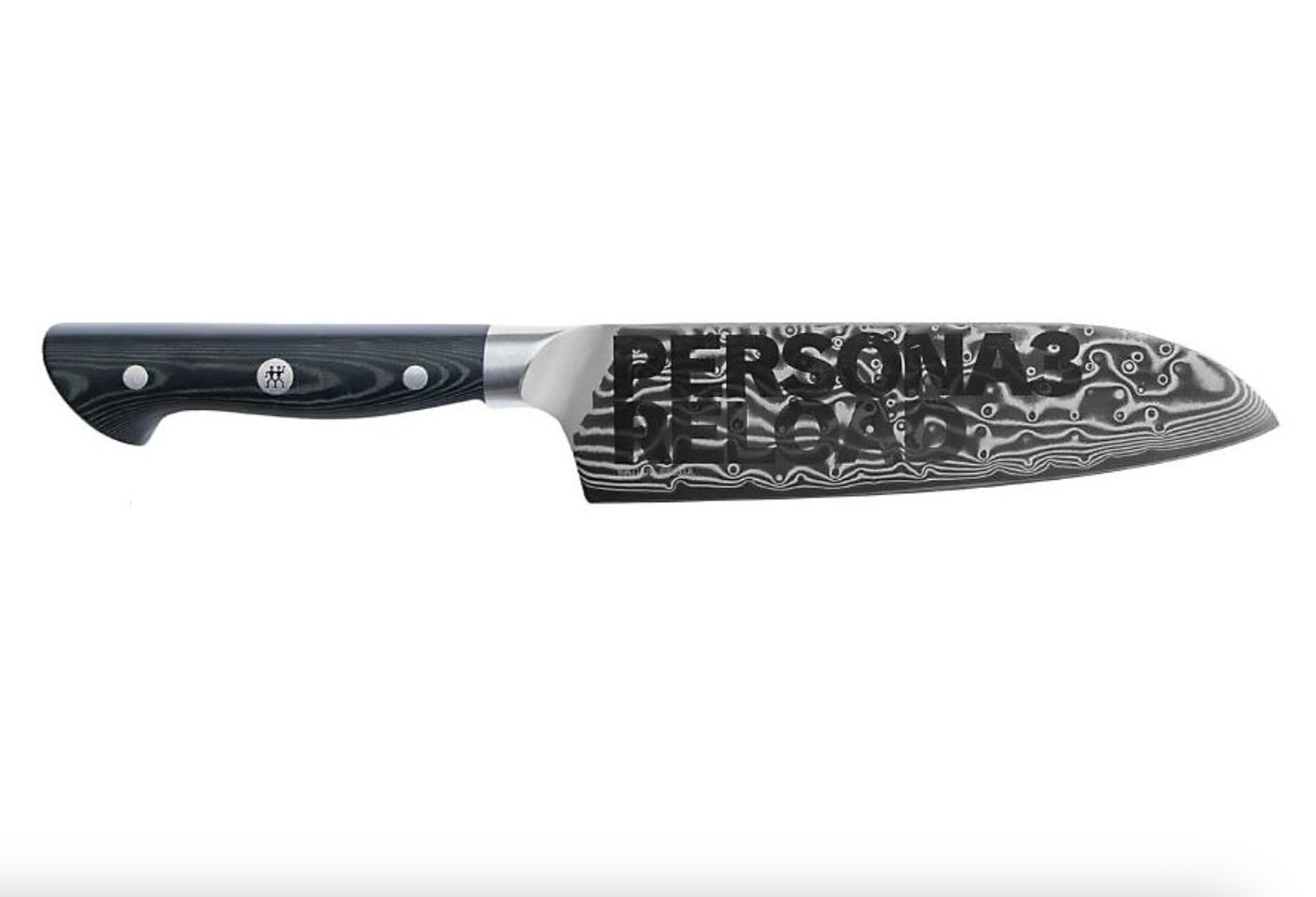 Persona 3 Reload Santoku Chef Knife 180mm ZWILLING Damascus Only 100 made Japan