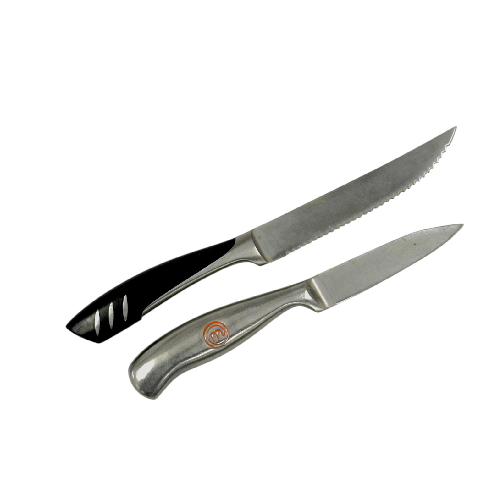 Master Chef 3.5 in and Bellemain 5 in Blades Stainless Steel Steak Knife Set 2Pc