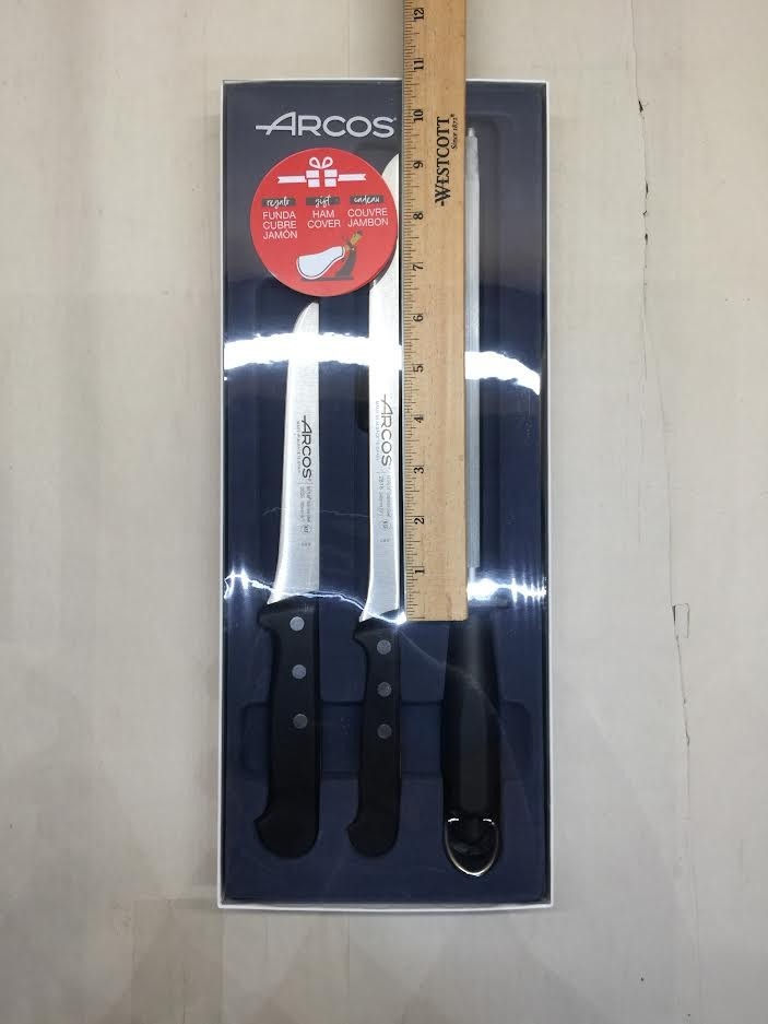 ARCOS Slicing Set 3 Pieces Nitrum Stainless Steel