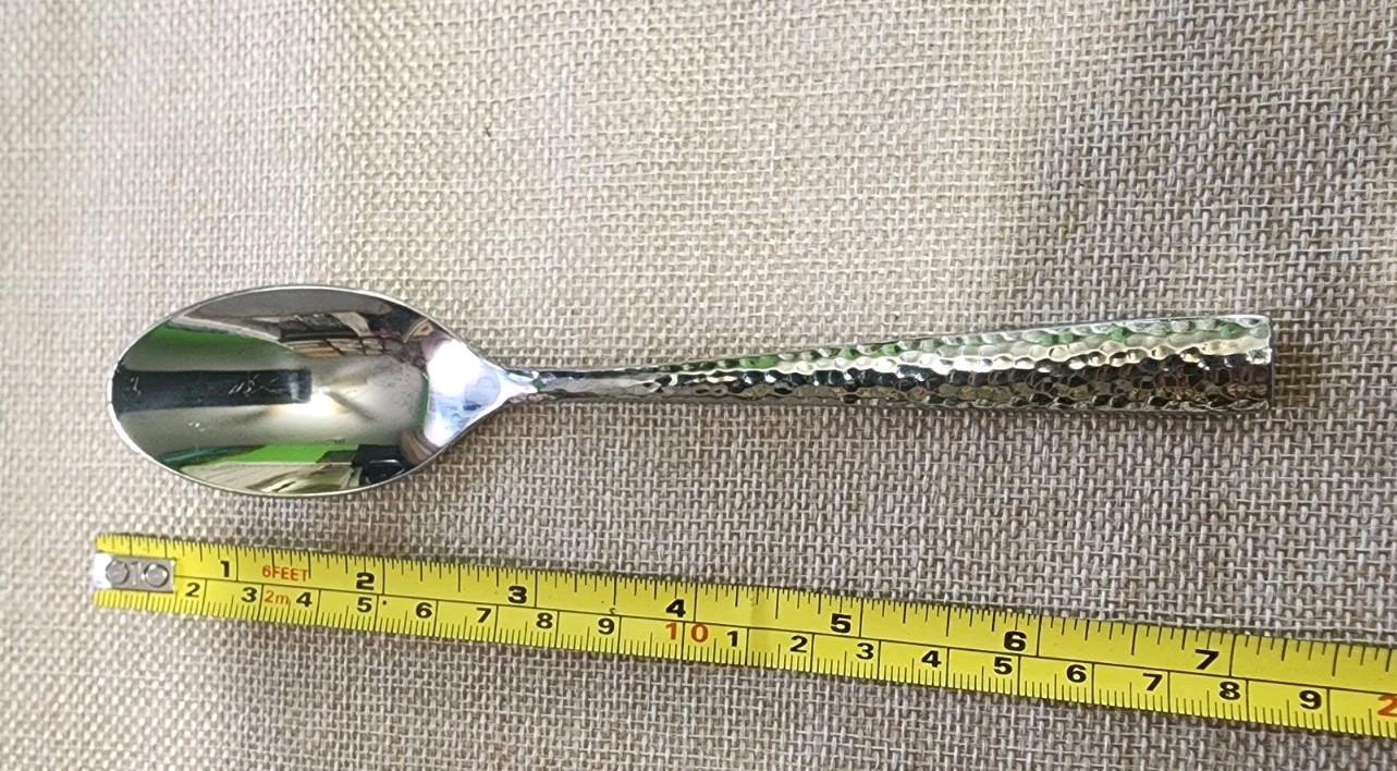 VIETNAM 🇻🇳 TOWLE c2012 TEXTURE HAMMERED STAINLESS “6 7/8” TEASPOON/TEA SPOON🍵