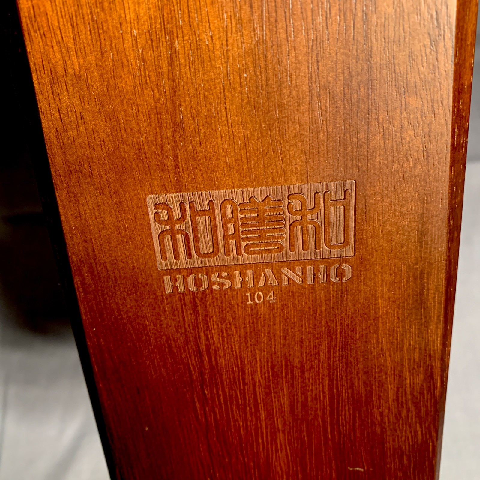 Hoshanho Knife Block #104 About 9” Tall Polished Wood 5 Slots Block Only