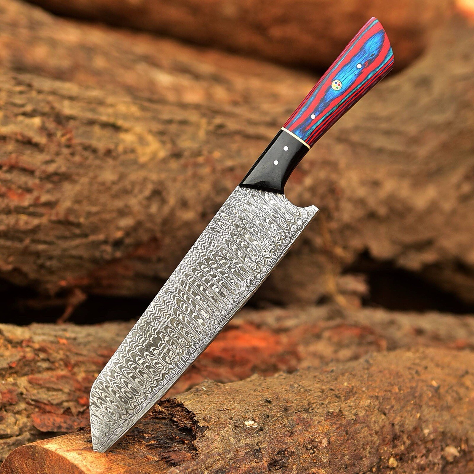 12”Handmade Damascus Chef Knife Hand Forged Japanese Bunka Kitchen Knife X798