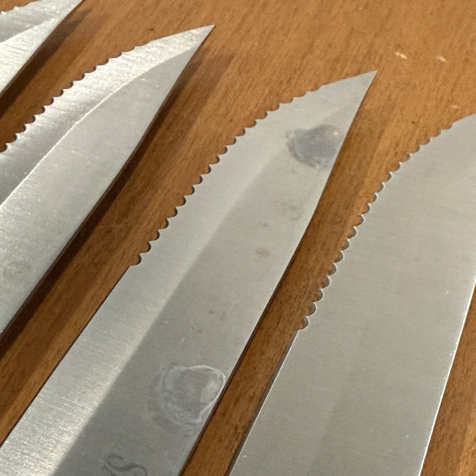 Sabatier 5″ Serrated Steak Set of 6 + Utility Knife Black Polymer Handle