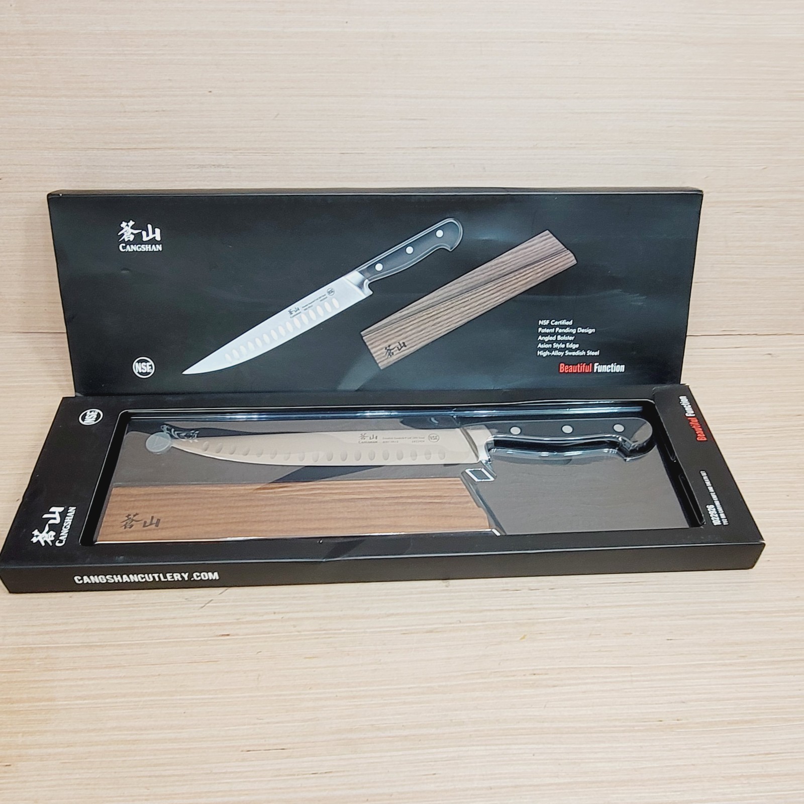 Cangshan TV2 Series 1022926 Swedish 14C28N Steel Forged 9-Inch Carving Knife NEW