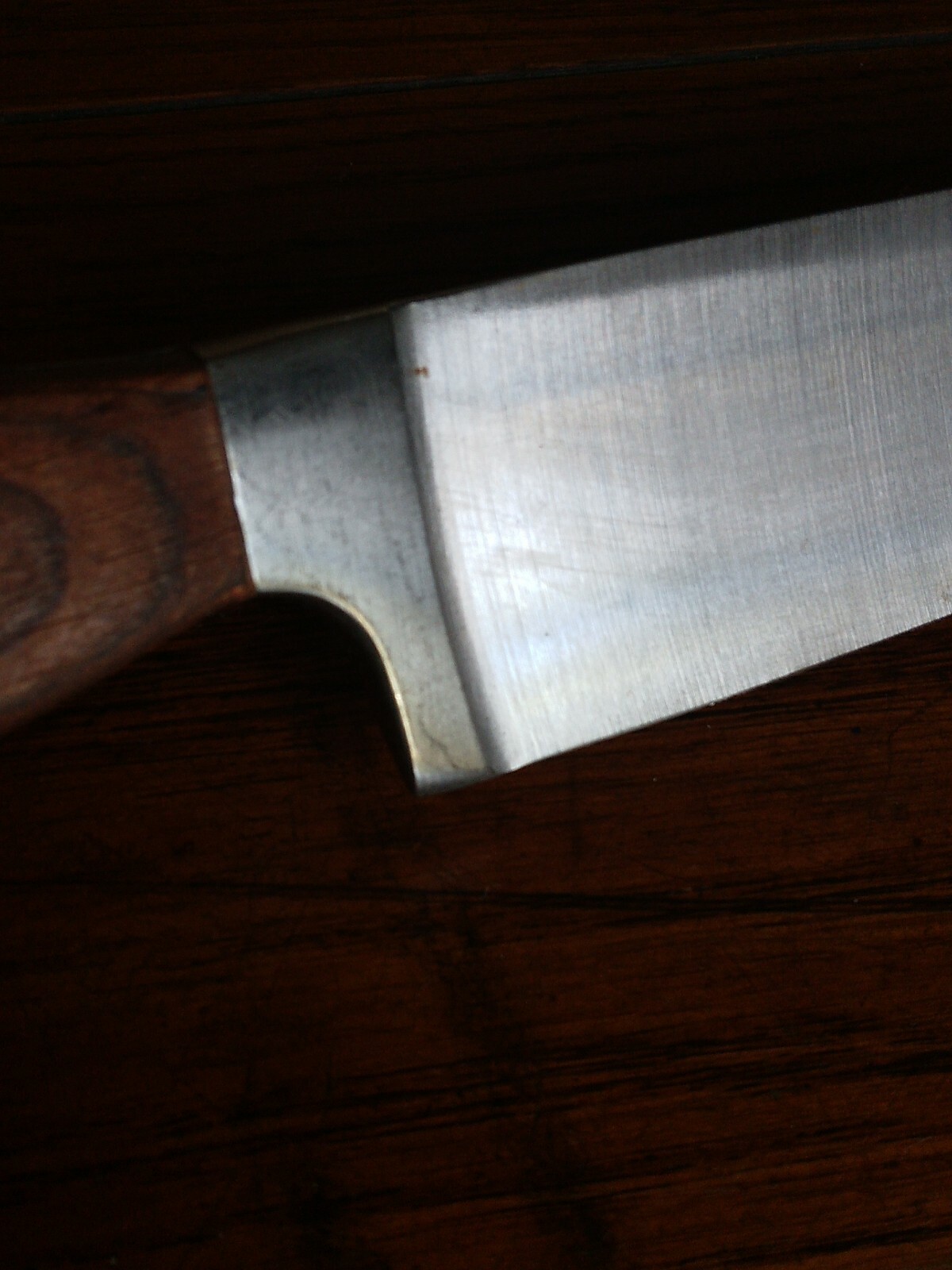 Brandani 8 Inch 3 Rivit Wood Handled Chefs Knife italy