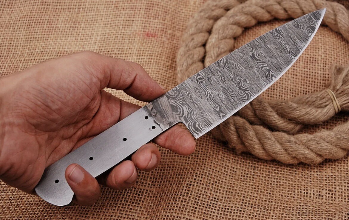 10”Santoku chef Knife Blank Blade Japanese Damascus Steel VG10 Gyuto kitchen