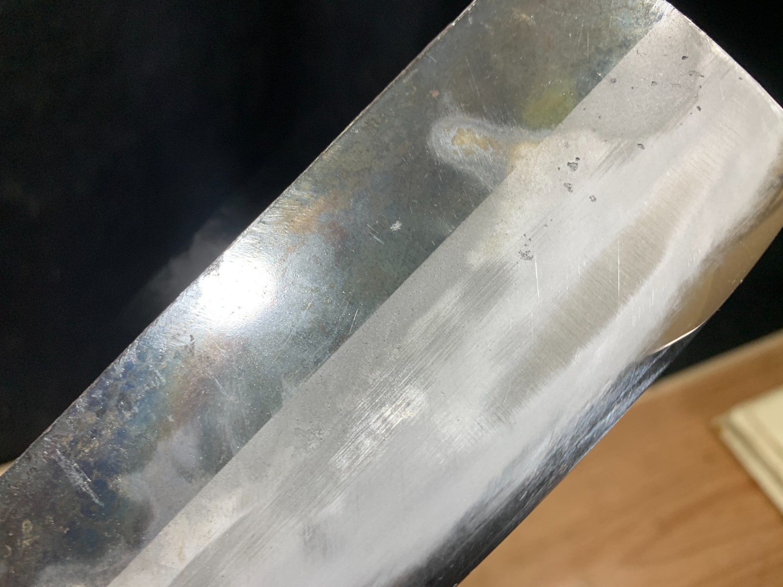 #7 1950s : Japanese Kitchen Knife – Nakiri 28-14-cm – 100g /carbon steel