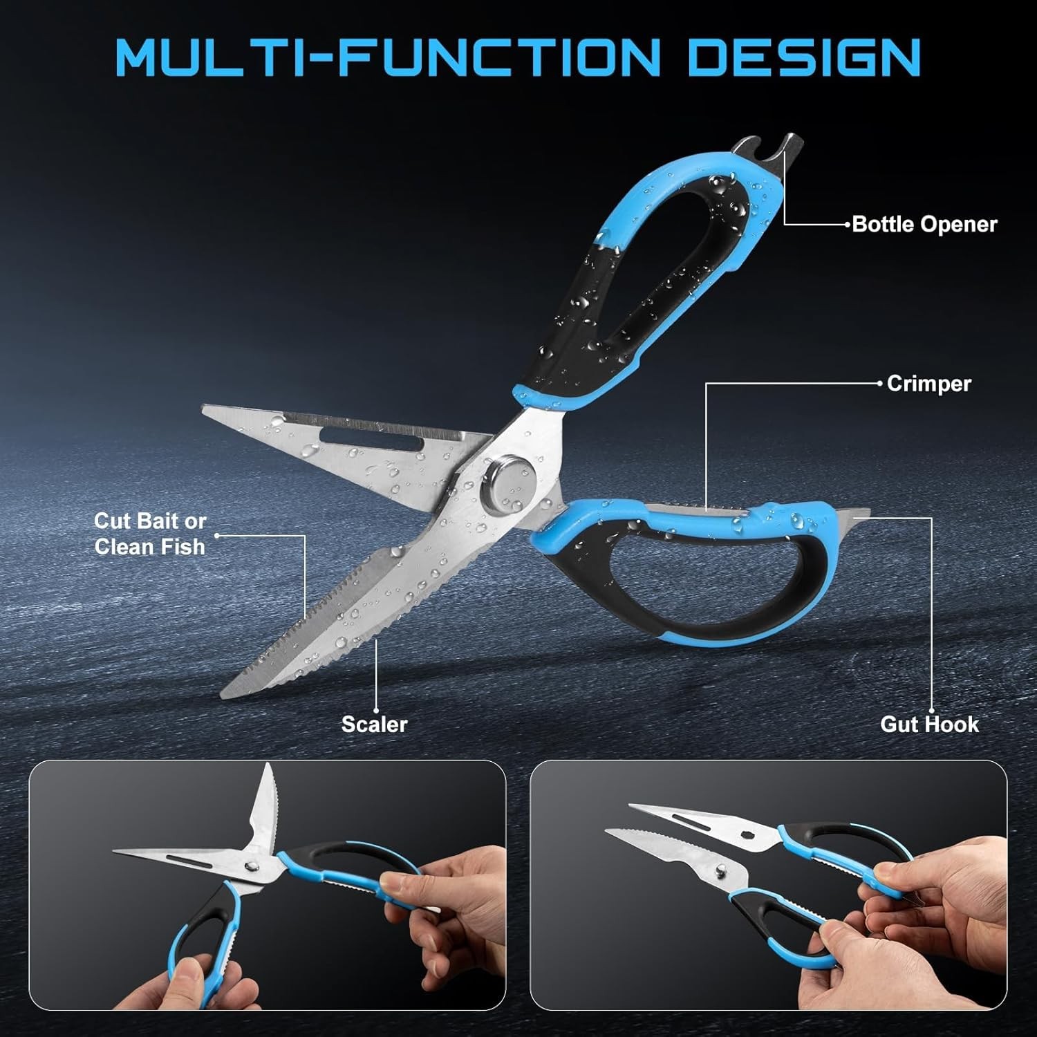Fillet Knife Kit Combo, Fishing Knives and Honing Rod, Ultra-Sharp G4116 German