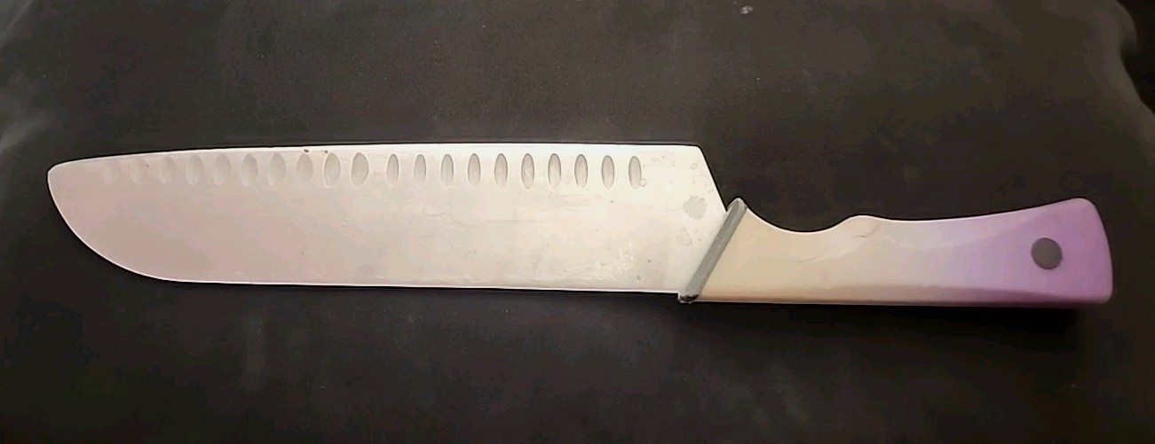Klaus Meyer 9″ Extra-Large Santoku Knife–Professional Stainless Steel Chef Knife