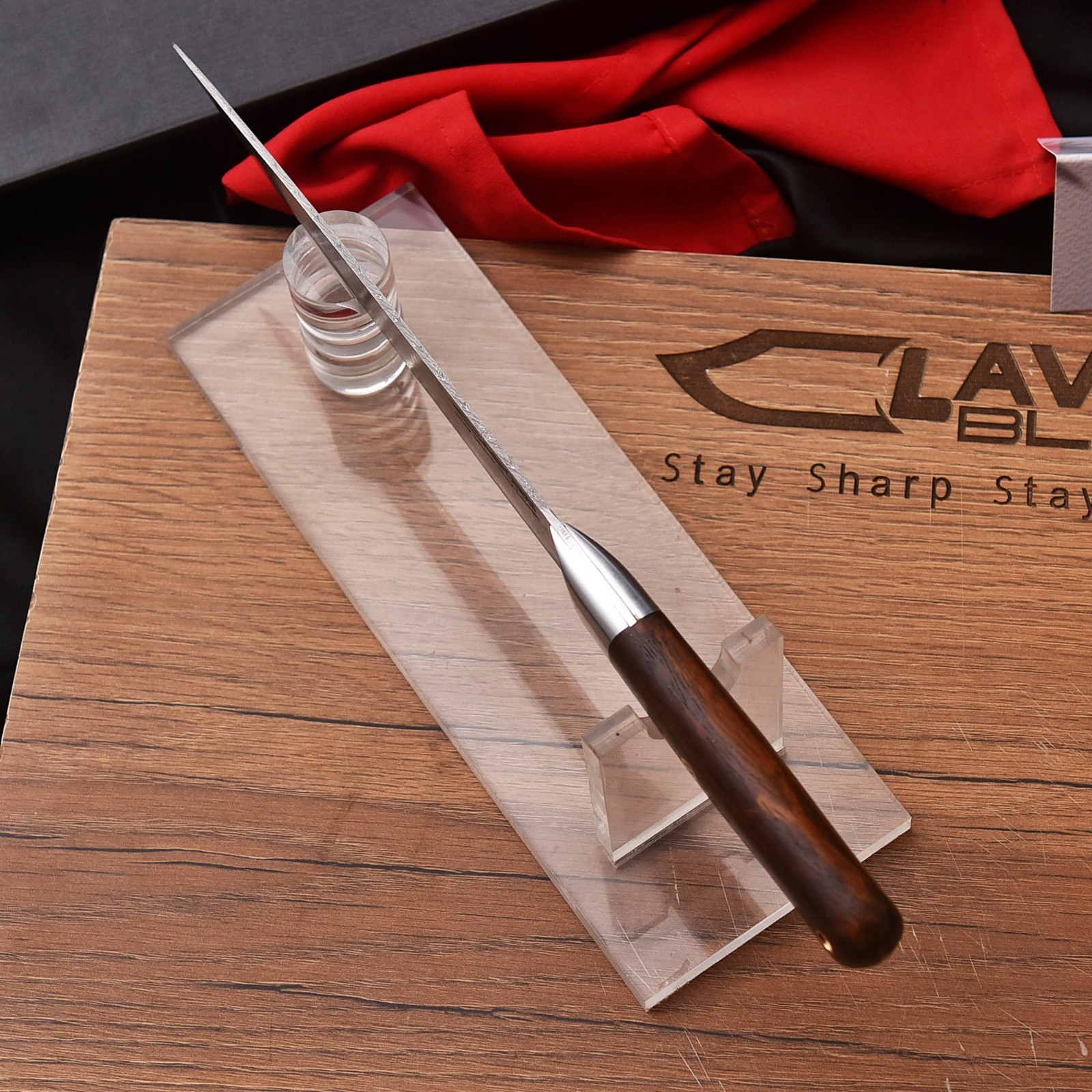 CUSTOM HANDMADE FORGED DAMASCUS STEEL CHEFS KNIFE KITCHEN KNIFE WITH GIFT BOX