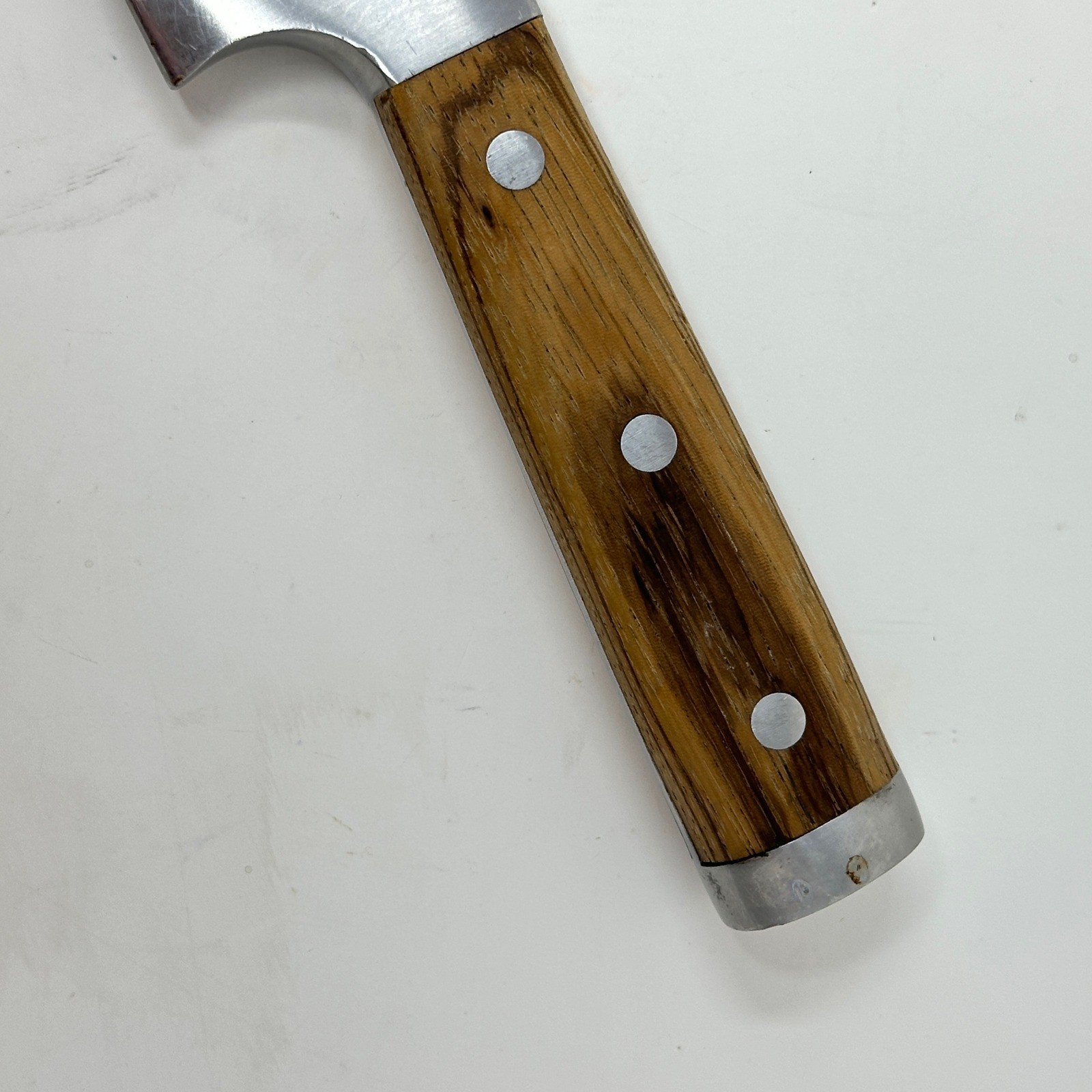 Schmidt Bros No 8 Santoku Knife 7.5 Inch German Stainless Steel Wood Handle