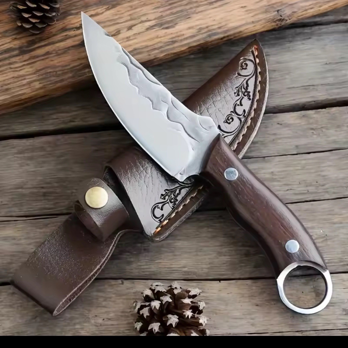 High Carbon Stainless Steel Multi-Purpose Knife with Sheath