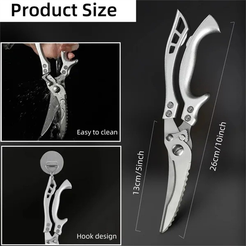 Forged Kitchen Knife Set with Scissors Sharp Chef Knives for Meat Vegetable