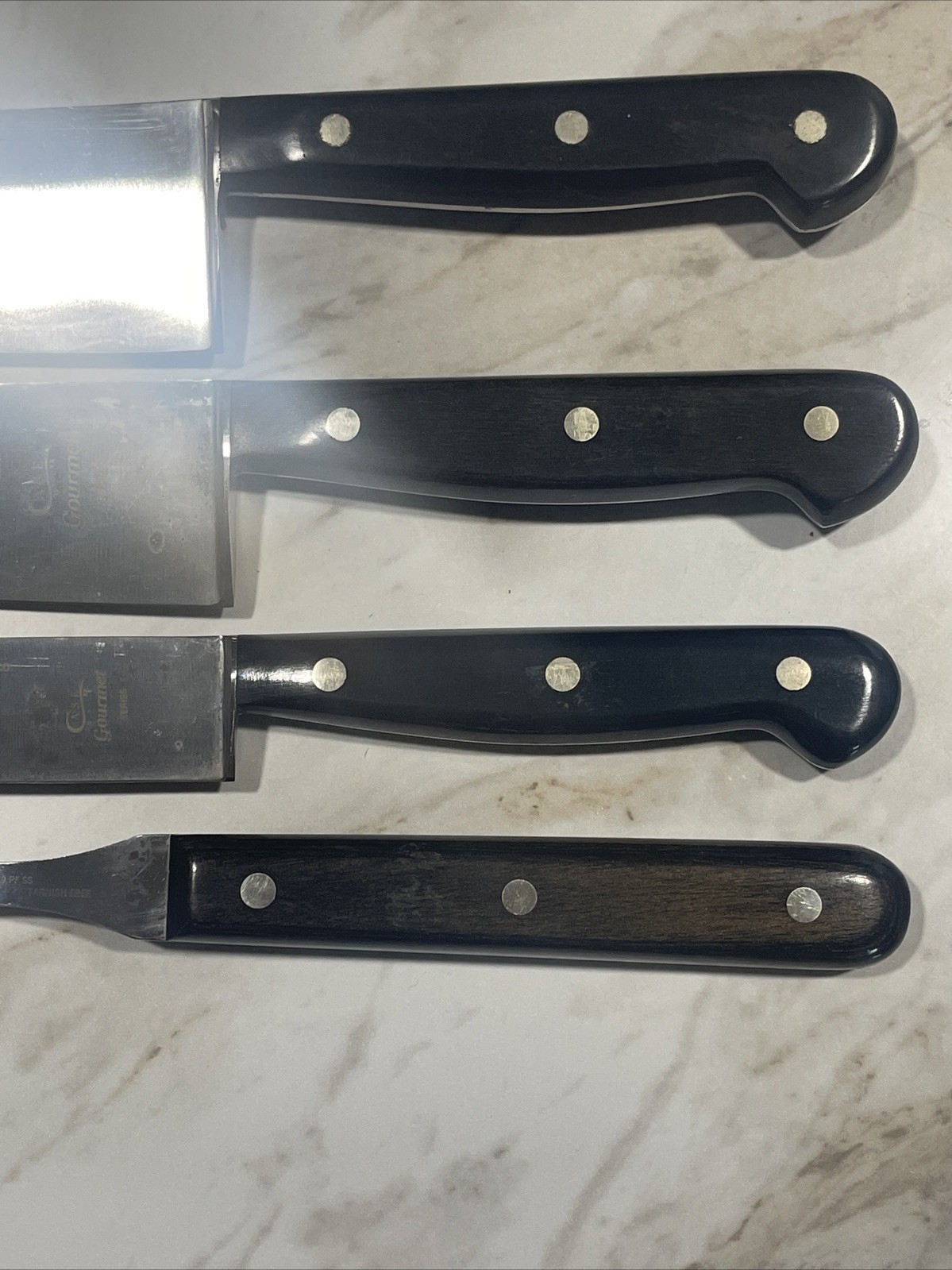 WR Case & Sons Cutlery Gourmet Chef Kitchen Knife 102-10/8/6 SS Triple Rivet Set