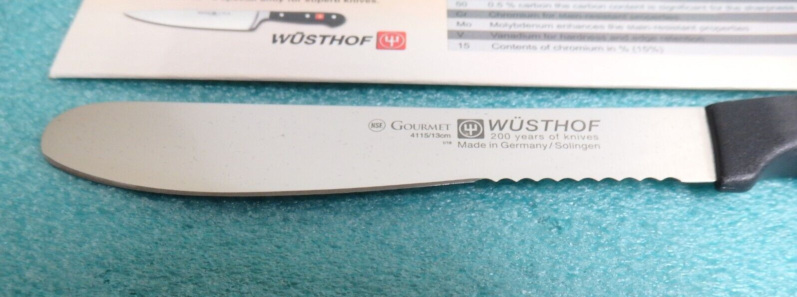 Wusthof Gourmet Burger Knife #4115/ 13cm Made in Germany