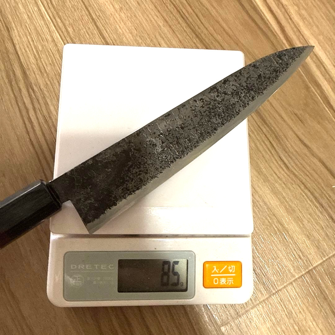 Takeda Hamono Japanese Gyuto Knife 195mm Kurouchi Blue Steel Super Niimi Shosui
