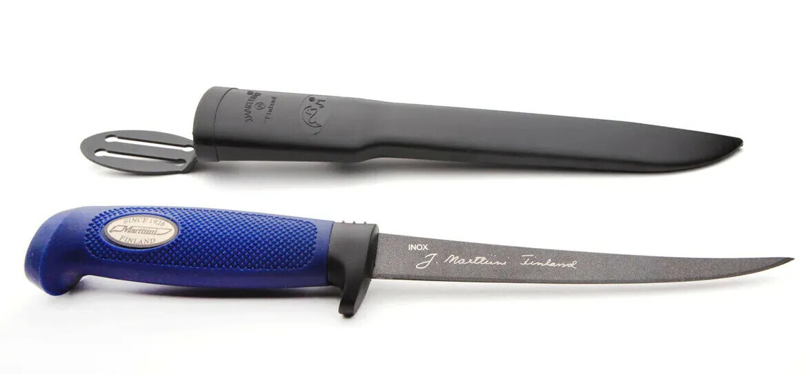Marttiini Martef Kitchen Knife 6″ Stainless Steel Fillet Blade Rubber Handle