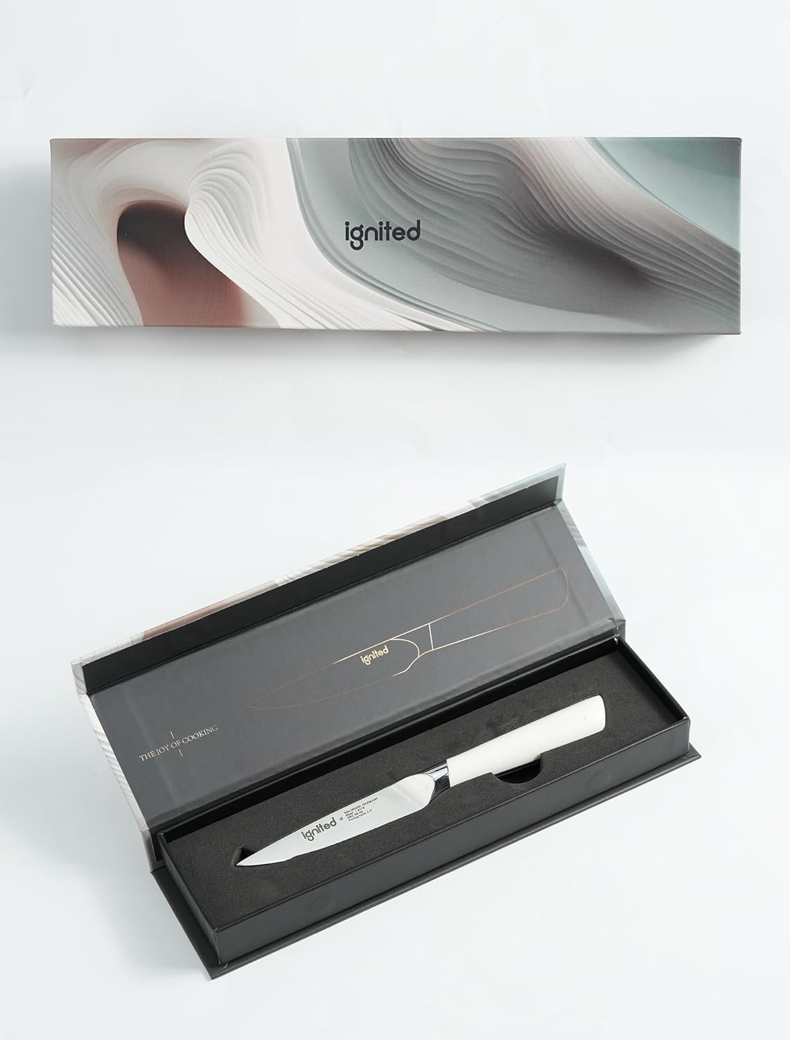 3.5 Inch Paring Knife – German Stainless Steel, Ergonomic Ivory White Handle