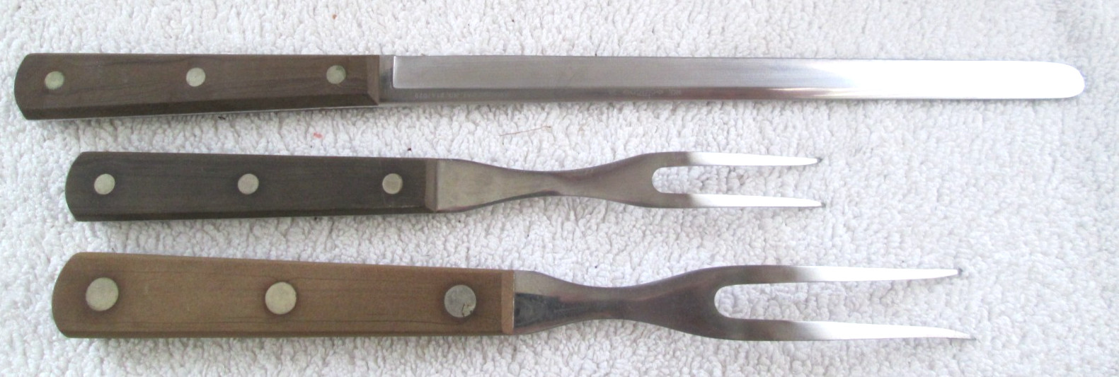 Vintage CUTCO Carving Set # 41/Bakelite Tray/Honing Stone 34-Knife 36 & 37-Forks