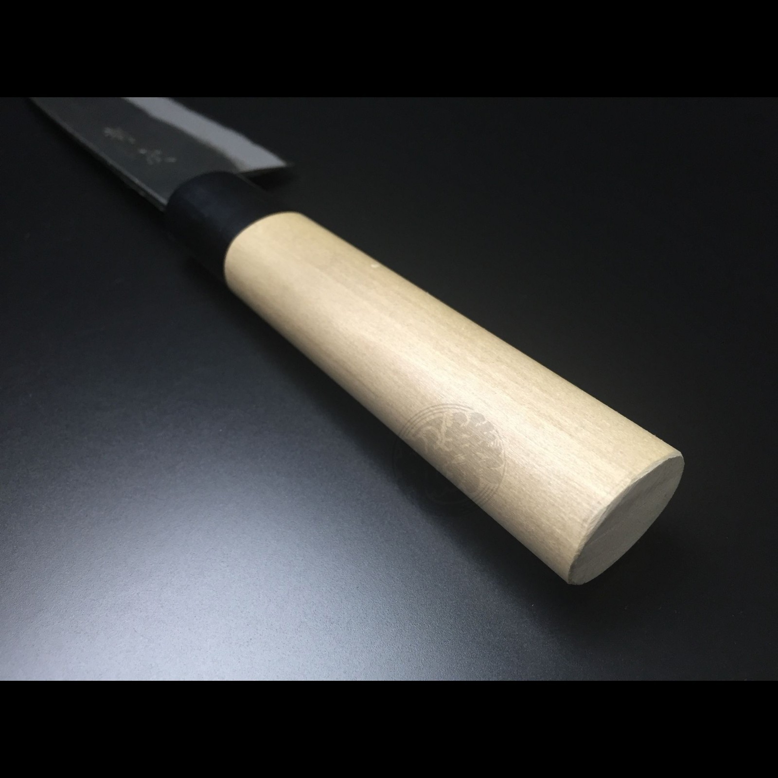 Japanese Chef Knife Aritsugu Black Santoku 180 mm 7.08″ Blue Steel