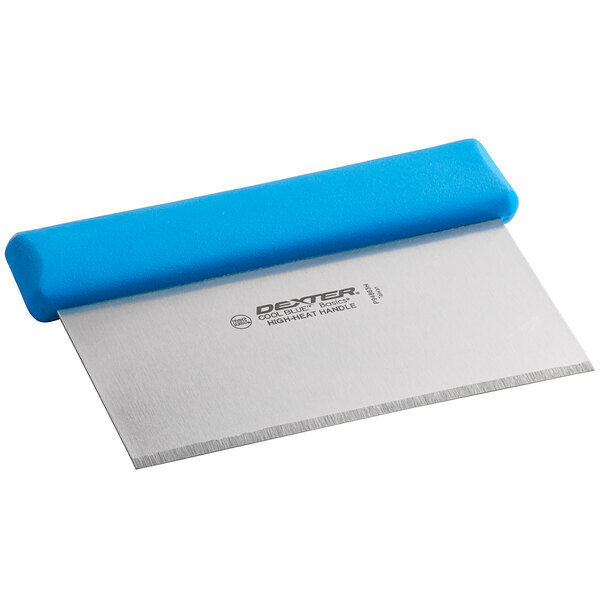 Dexter-Russel Cool Blue 6″ x 4 5/8″ High High Heat Dough Cutter/Scraper