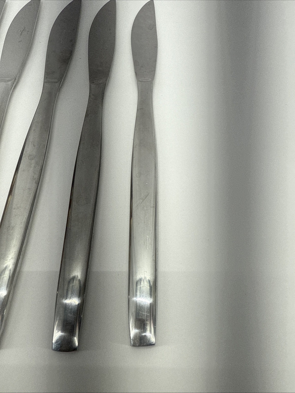 Chef Le Blanc Stainless Steak Knives Set of 6 Vintage 8″ Flatware Lot
