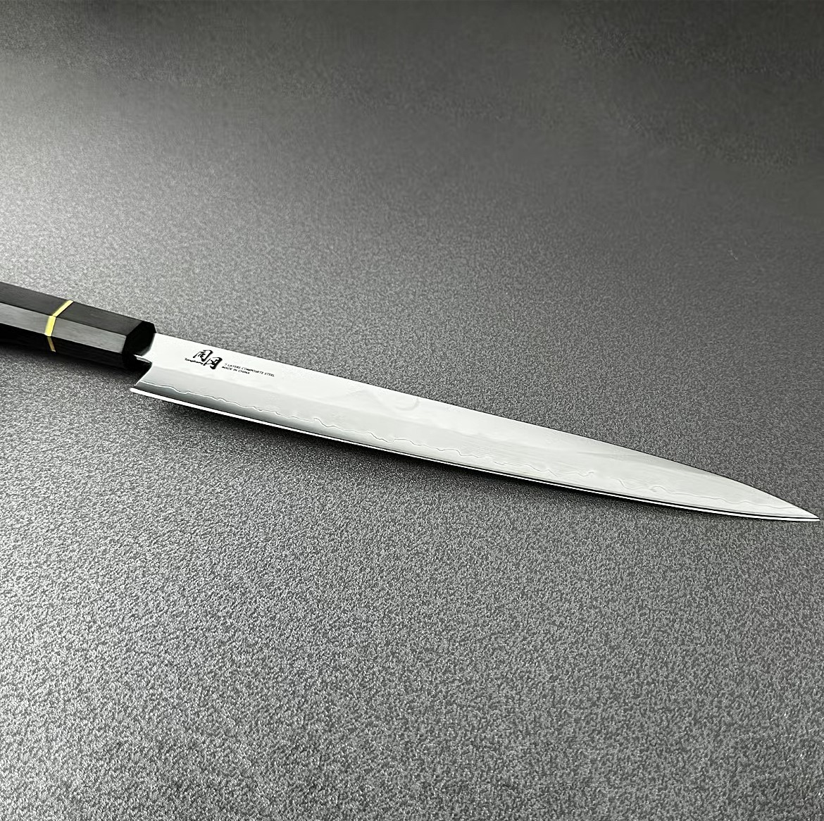 Tonggang 10.5″ Japanese Style Sashimi Ebony Wooden Handle Sushi Yanagiba Knive