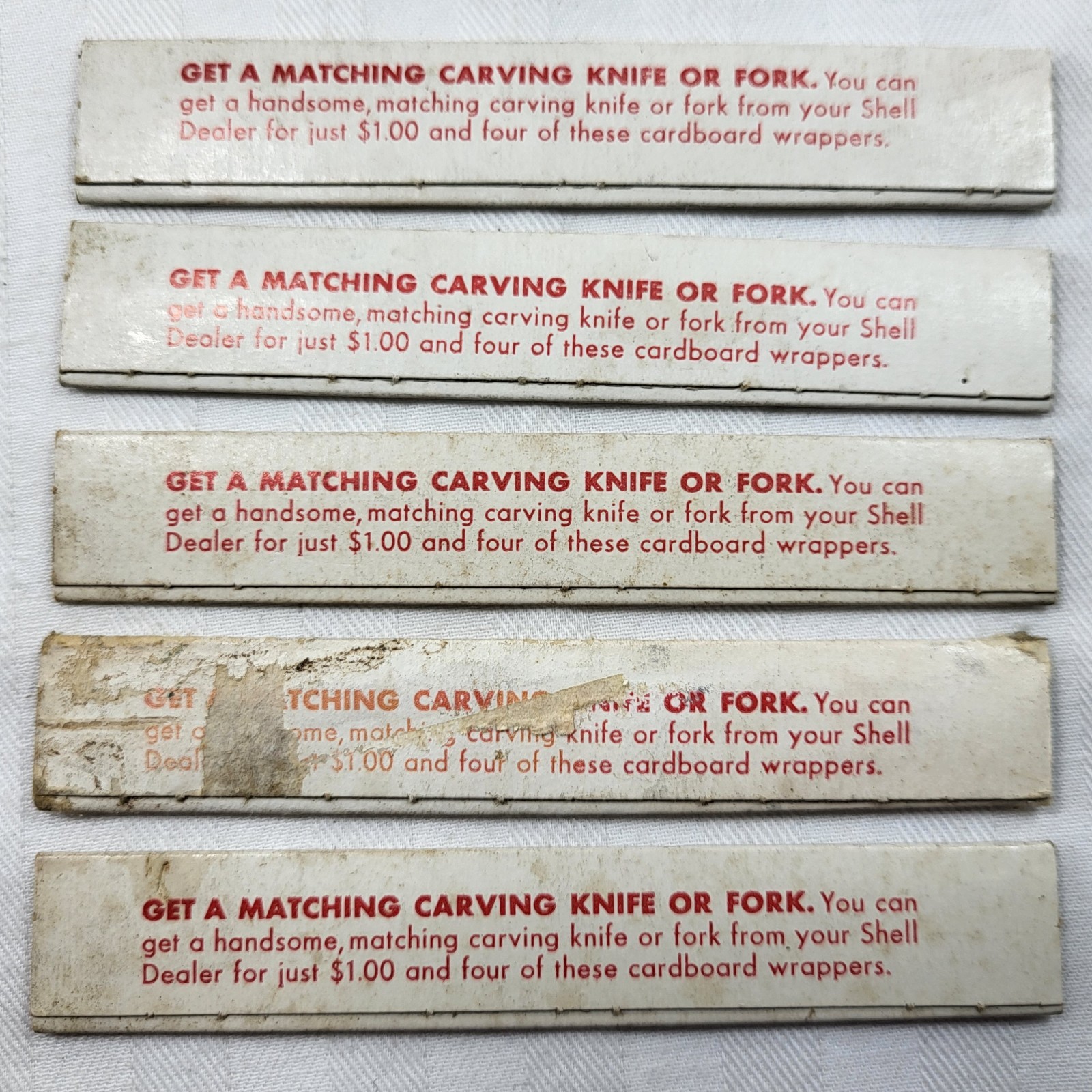 Quikut Build A Set of STEAK KNIVES Set of 6 Stainless Cream Plastic Handle Shell