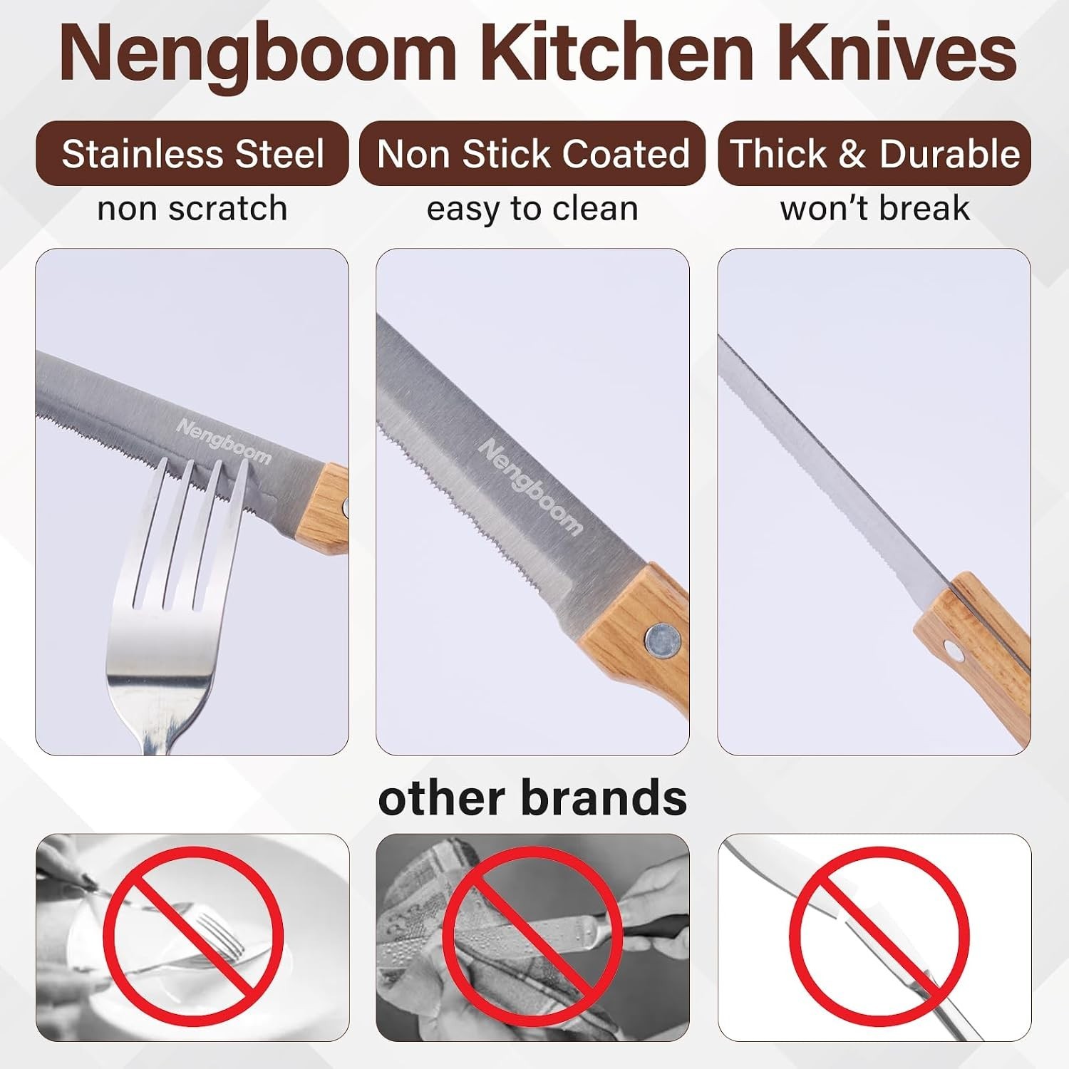 Tomato Knife Serrated,Steak Knife,Tomato and Bread Slicing Knives,Serrated St…