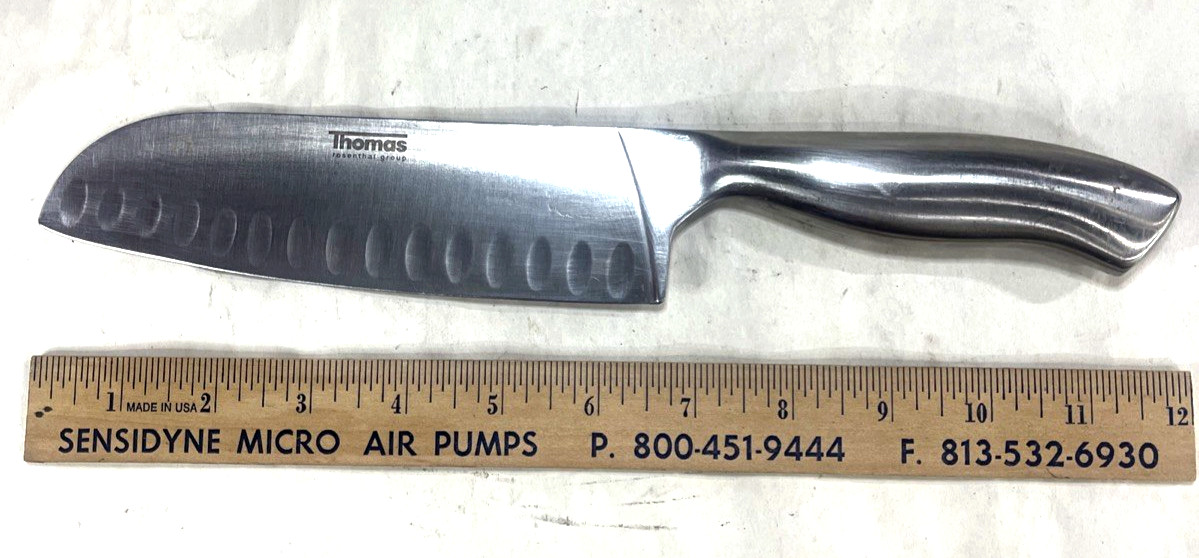 THOMAS ROSENTHAL GROUP 6.75” Blade All Stainless Steel Forged Santoku Knife