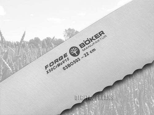 Boker Forge Premium Kitchen Cutlery Bread Knife Full Tang 03BO503