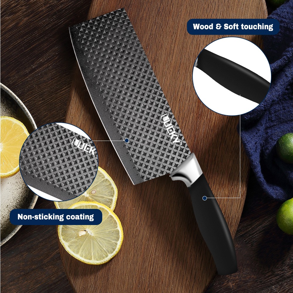 6 PCS Kitchen Knife Set Japanese Damascus Chef Knives Cleaver Set With Gift Box