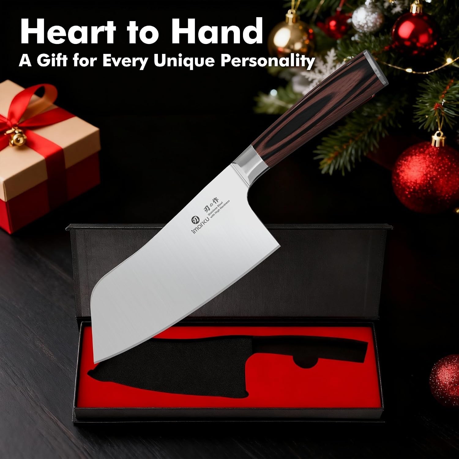 Ultra Sharp 7 Inch Butcher Knife – Japanese Steel & Comfortable Pakkawood Handle