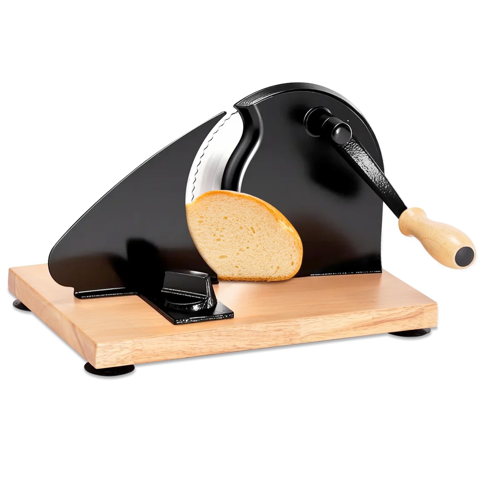 Manual Bread Slicer for Homemade Sourdough Bread – Adjustable Thickness & Eve…