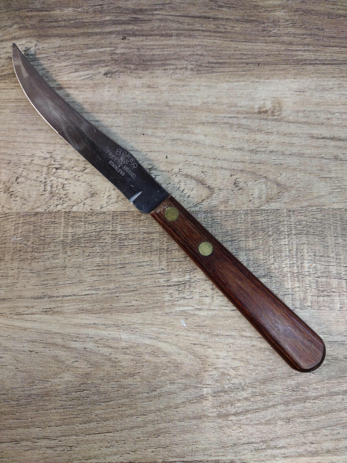 Boker Tree Brand Knives Stainless Steel Steak Knife Wood Handle