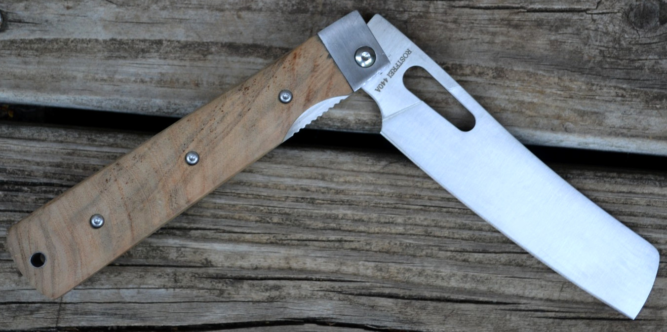 ZhengSheng 4.8″ Ultra Sharp 440A Stainless Steel Blade Folding Chef Knife — New