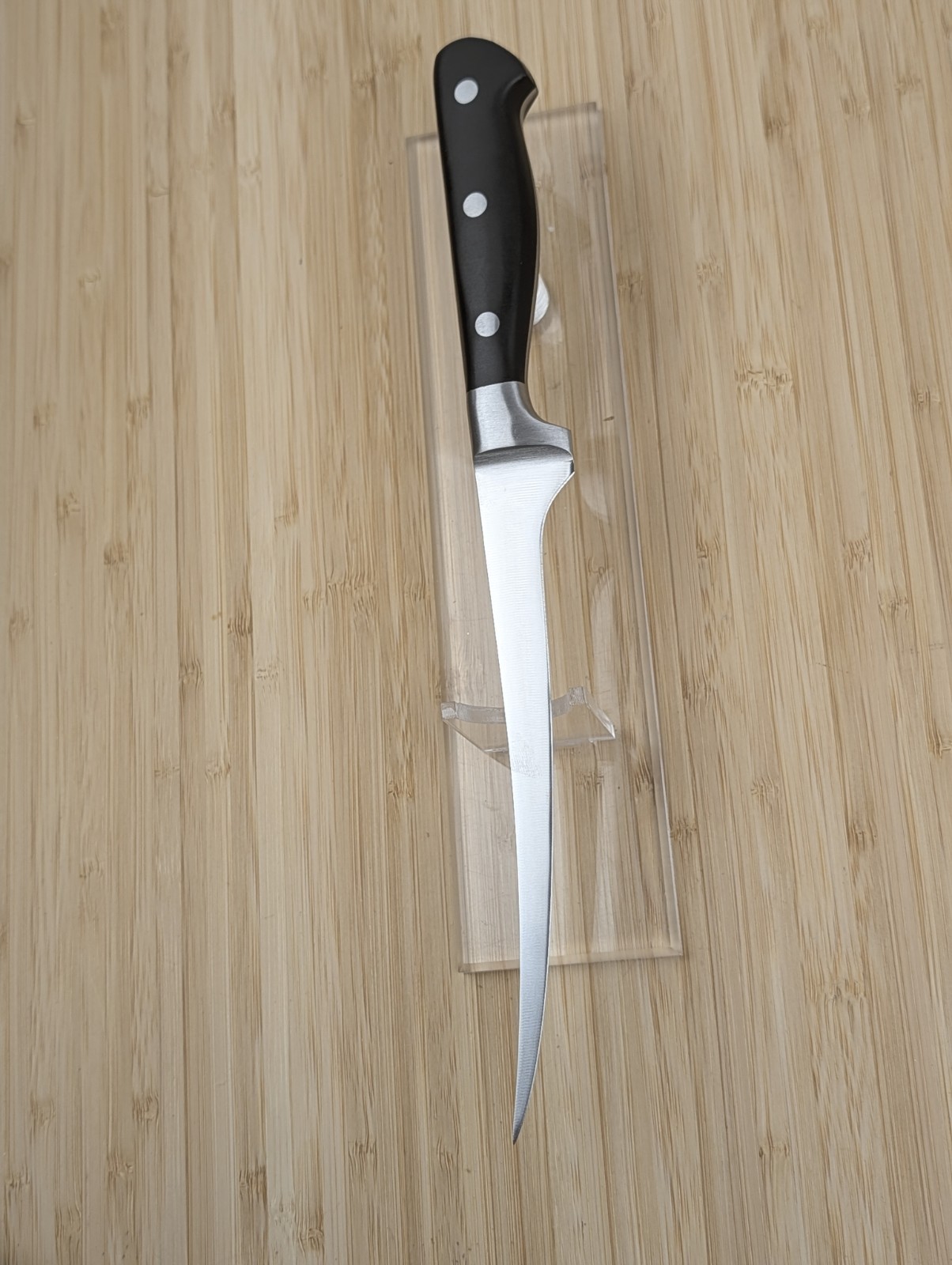 CRAFTED CULINARY 7-inch Flexible FILET Knife, Stainless Steel Blade, Full-Tang
