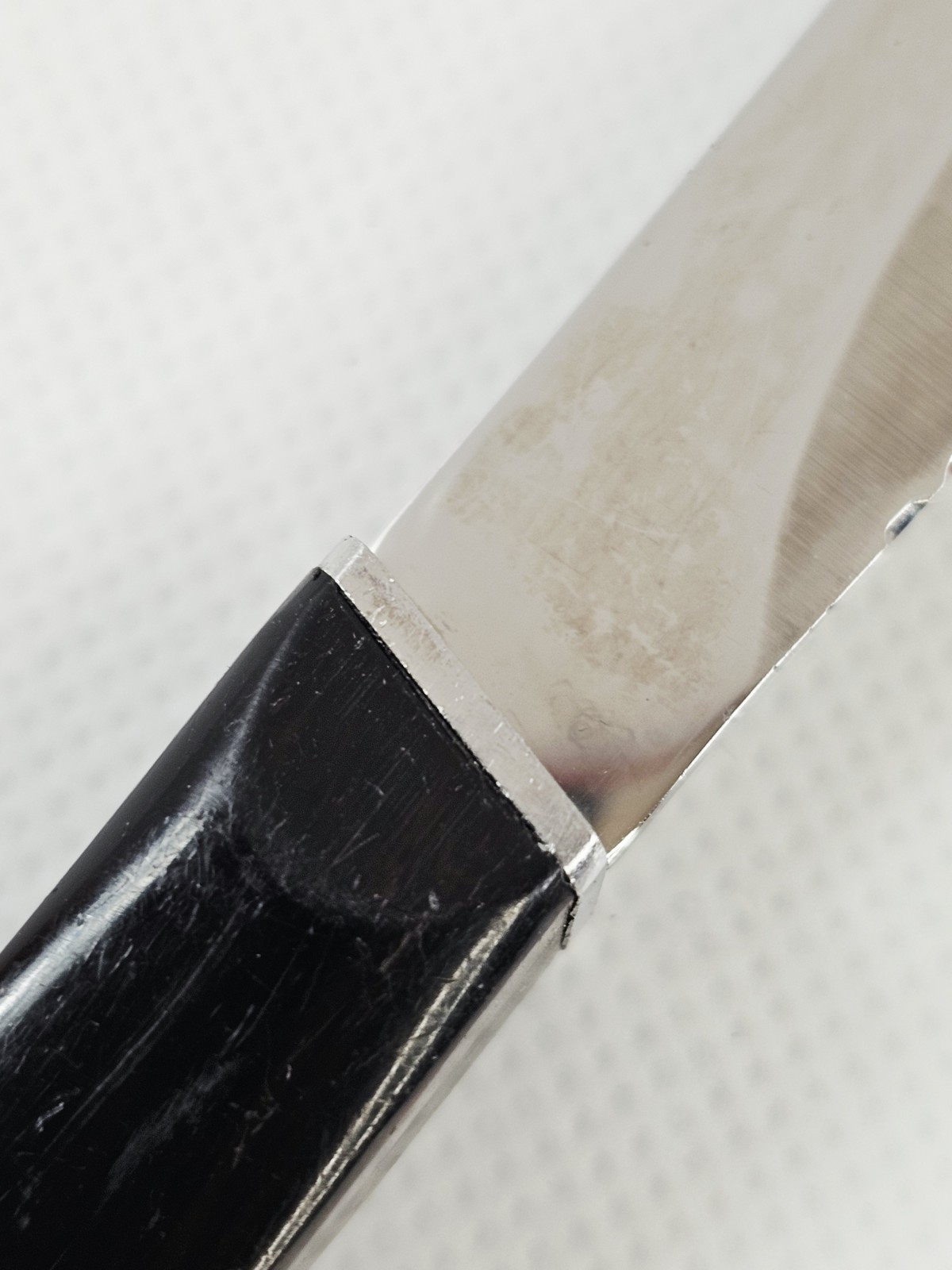 Cutco 1758 / 1759 USA Made Brown Swirl Steak Table Knife 3.5″ Chrome MCM Accent