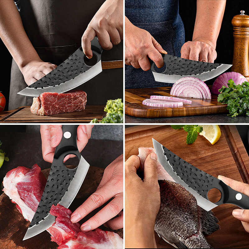 Sharp Viking Japan Butcher Knife Kitchen Meat Cleaver Outdoor Survival Camping