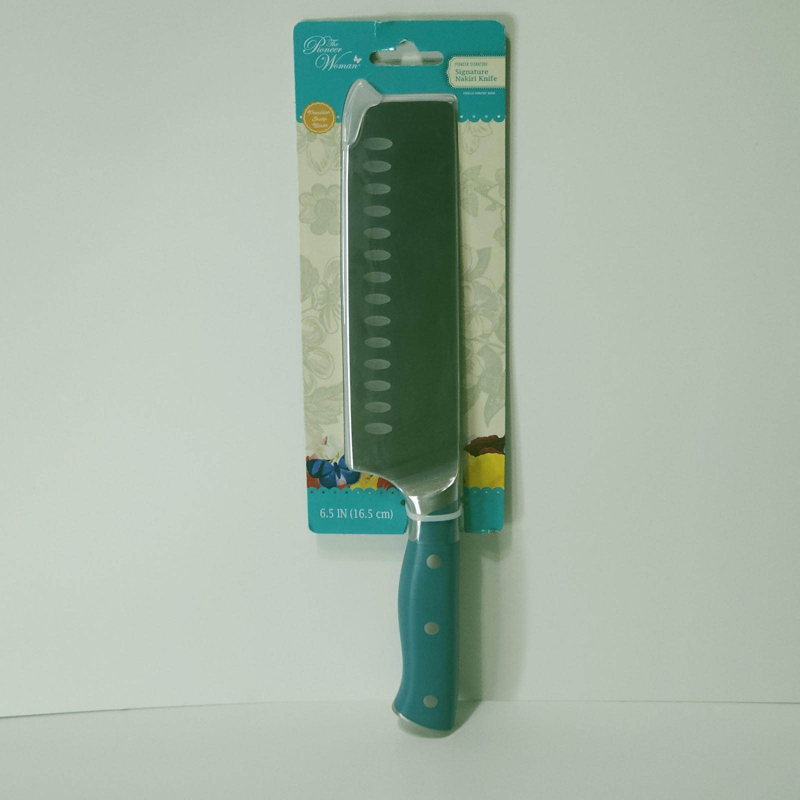 New! The Pioneer Woman 6.5″ Stainless Steel Signature Nakiri Knife, Teal