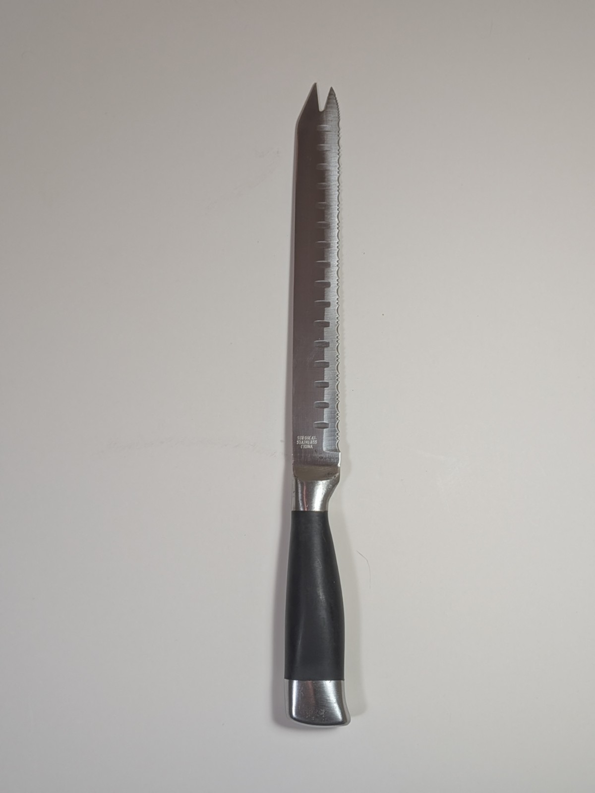 Gourmet Traditions 8” Surgical Stainless Serated Carving Knife