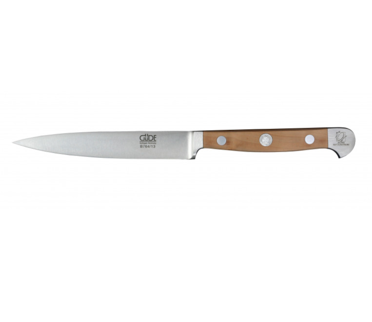 Güde Alpha Pear Paring Knife 13 cm – CVM knife steel – Pear wood handle scales