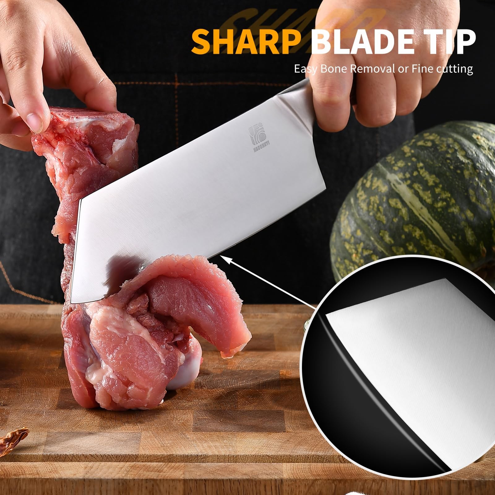 3-Piece Professional Chef Knife Set – Ultra-Sharp Kitchen Knives with Ergonom…