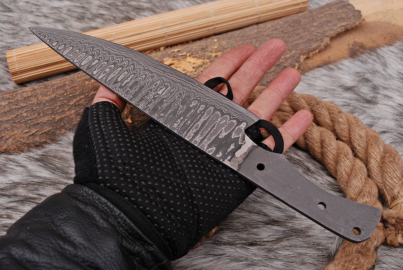 CUSTOM HANDMADE FORGED DAMASCUS STEEL CHEF KNIFE KITCHEN BONING KNIFE x-167