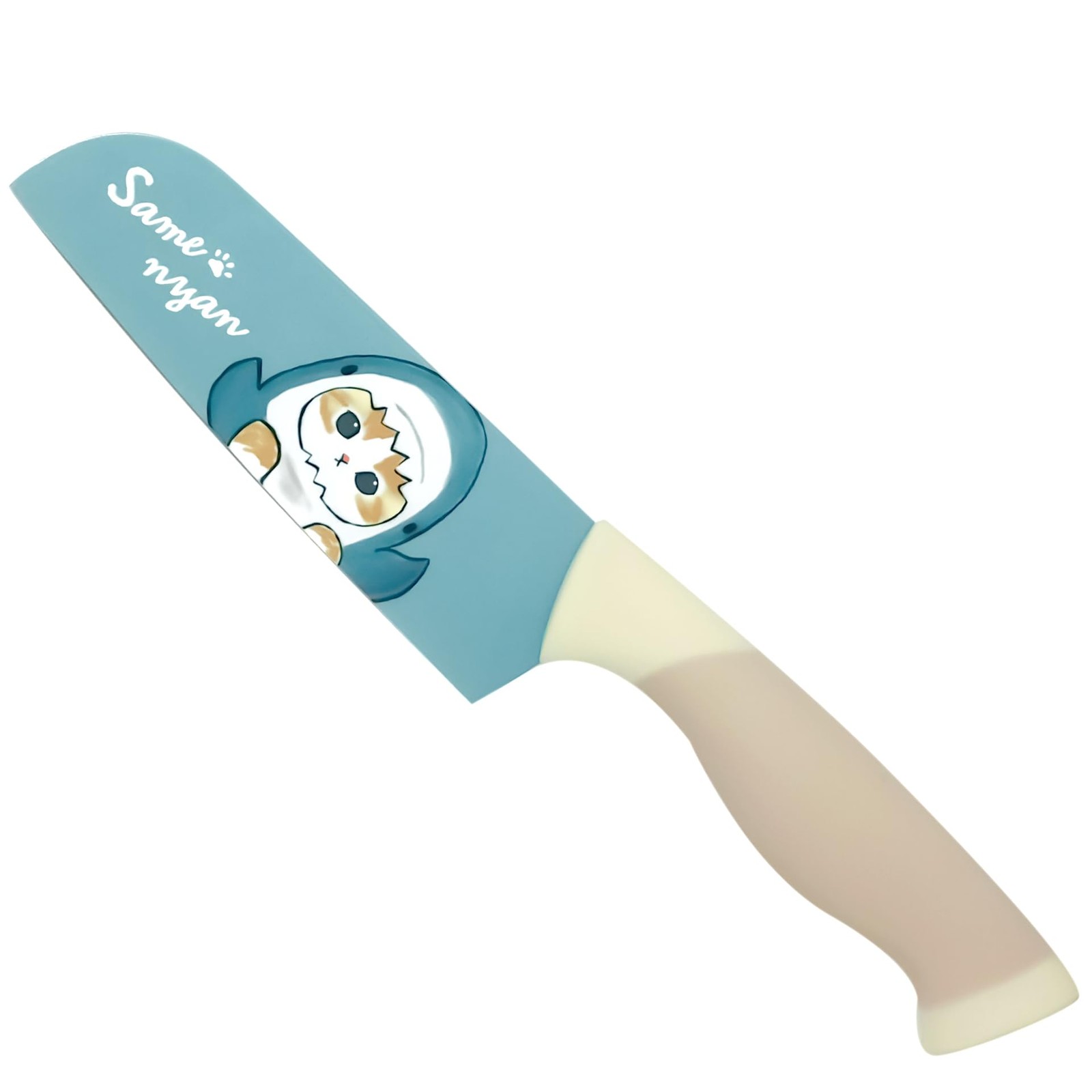 mofusand Color Santoku Knife Shark Nyan (Blade length approx. 14cm) 53-3014