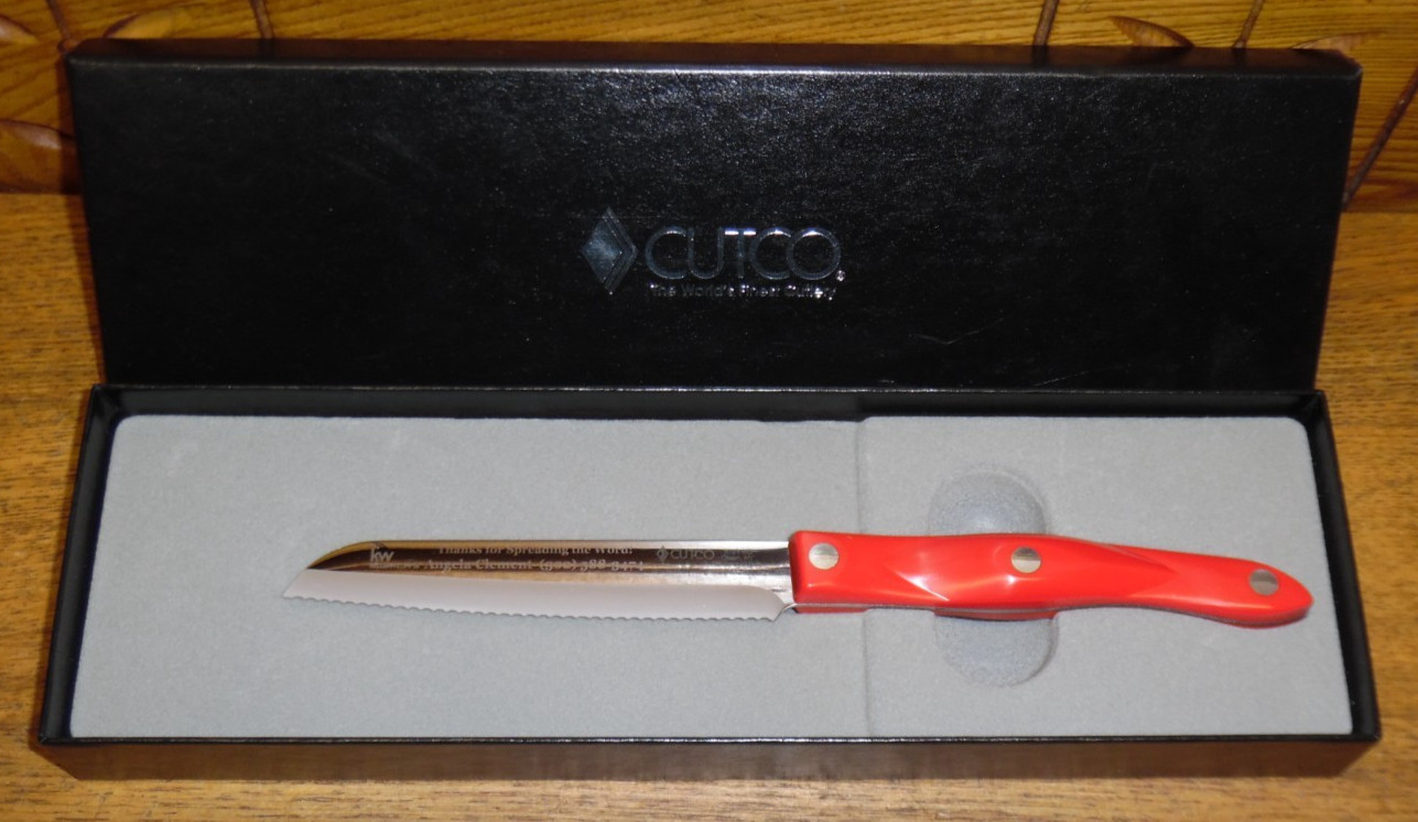 Red Handle Presentation / Promo 3721KO Santoku Knife – Keller Williams Realty
