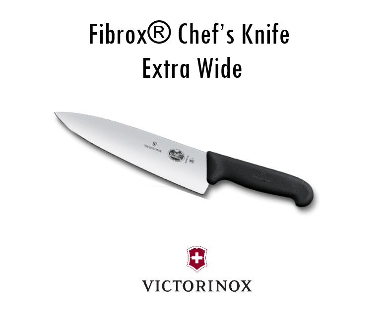 Victorinox Swiss Army 5.2063.20 Fibrox Chef’s Knife Black 8 in