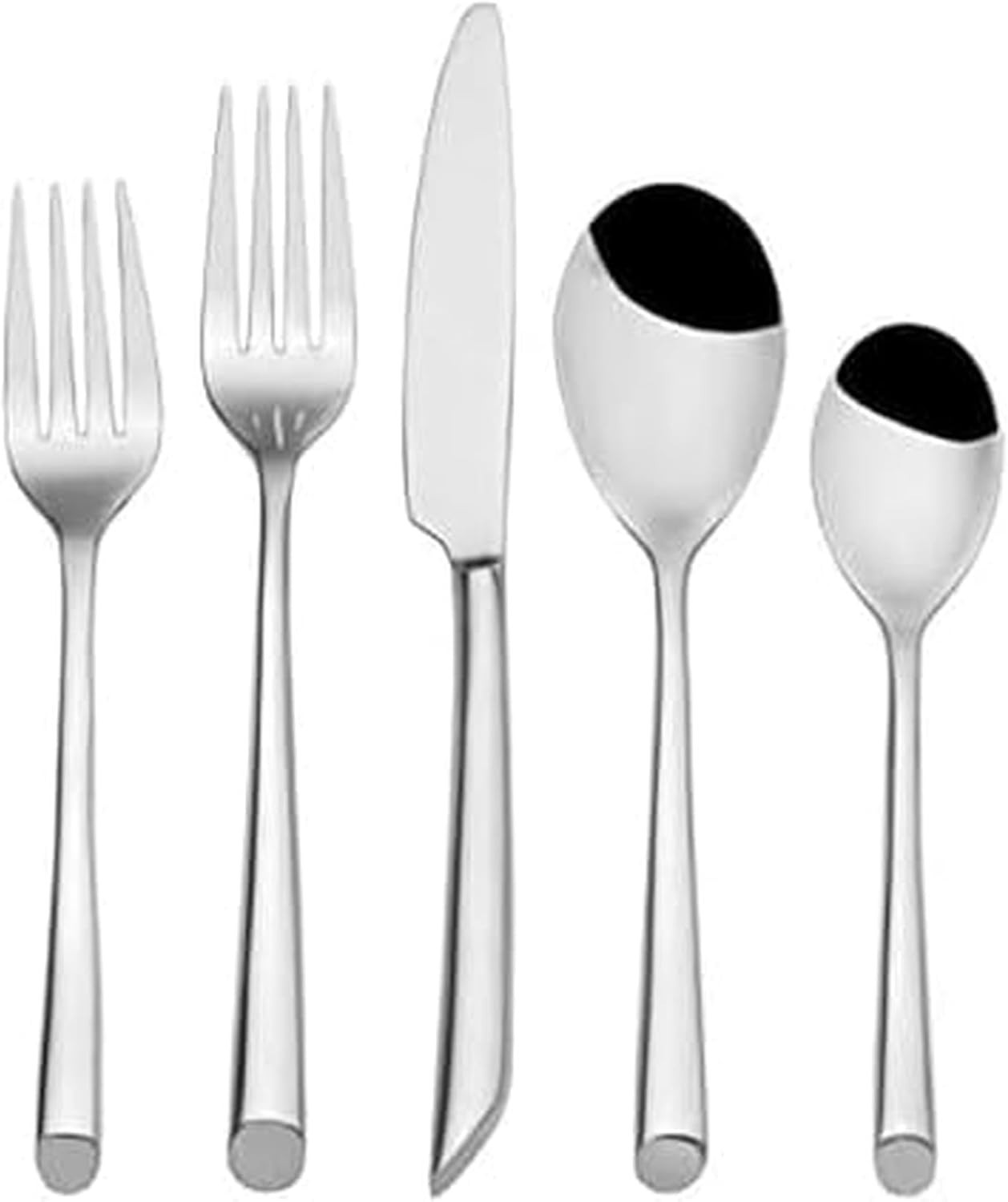 Towle Living Wave Flatware Service for 4, 20 Piece Set, 18/0 Stainless Steel,